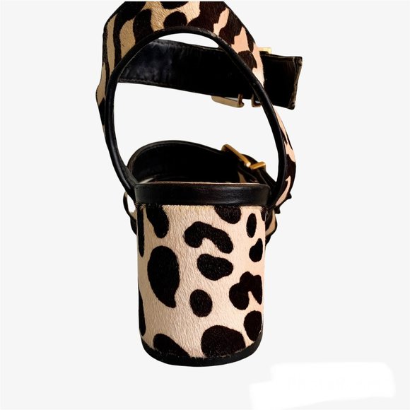 SIREN Size 8 black & white tiger print leather shoes - Picture 3 of 6